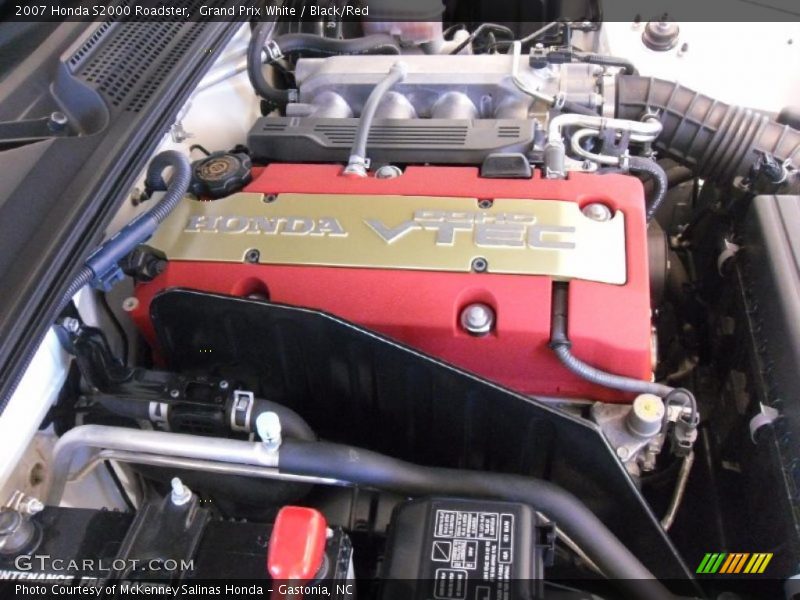 Grand Prix White / Black/Red 2007 Honda S2000 Roadster