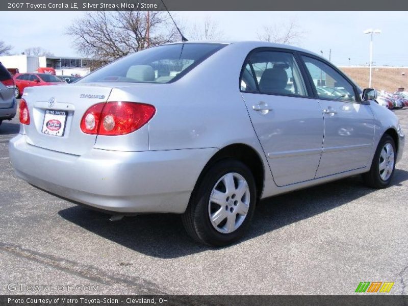 Silver Streak Mica / Stone 2007 Toyota Corolla LE