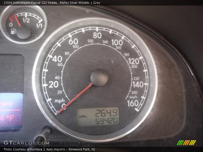 Reflex Silver Metallic / Grey 2004 Volkswagen Passat GLS Sedan