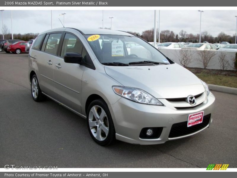 Platinum Silver Metallic / Black 2006 Mazda MAZDA5 Sport