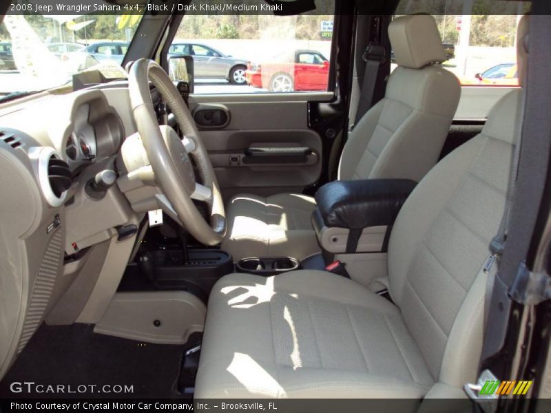Black / Dark Khaki/Medium Khaki 2008 Jeep Wrangler Sahara 4x4