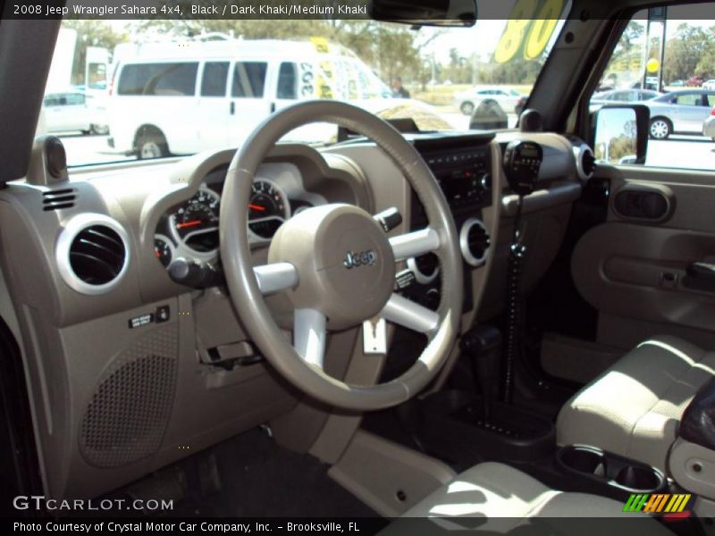 Black / Dark Khaki/Medium Khaki 2008 Jeep Wrangler Sahara 4x4