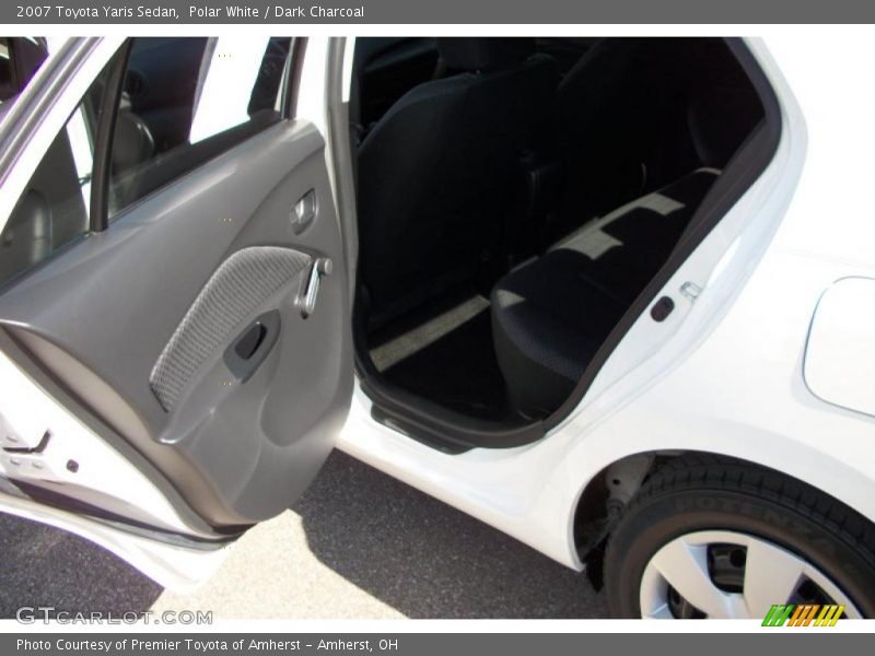 Polar White / Dark Charcoal 2007 Toyota Yaris Sedan