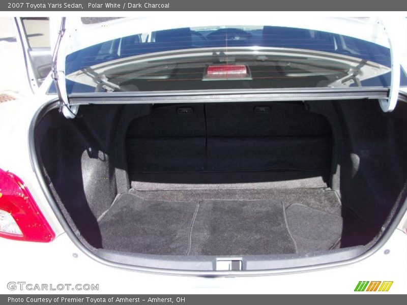 Polar White / Dark Charcoal 2007 Toyota Yaris Sedan