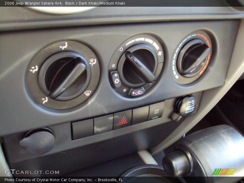 Black / Dark Khaki/Medium Khaki 2008 Jeep Wrangler Sahara 4x4
