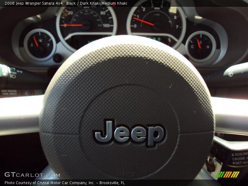 Black / Dark Khaki/Medium Khaki 2008 Jeep Wrangler Sahara 4x4
