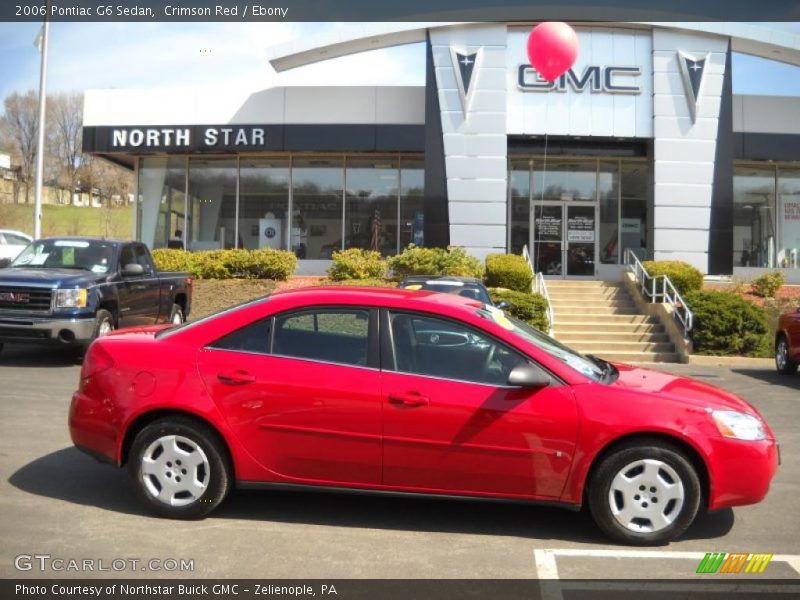 Crimson Red / Ebony 2006 Pontiac G6 Sedan