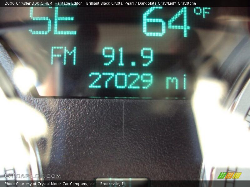 Brilliant Black Crystal Pearl / Dark Slate Gray/Light Graystone 2006 Chrysler 300 C HEMI Heritage Editon