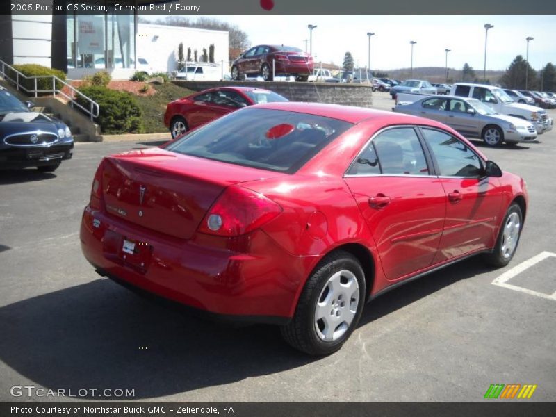Crimson Red / Ebony 2006 Pontiac G6 Sedan