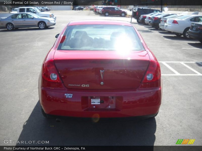 Crimson Red / Ebony 2006 Pontiac G6 Sedan