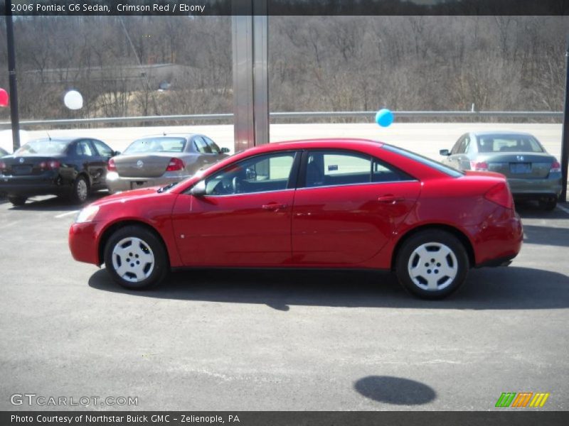 Crimson Red / Ebony 2006 Pontiac G6 Sedan