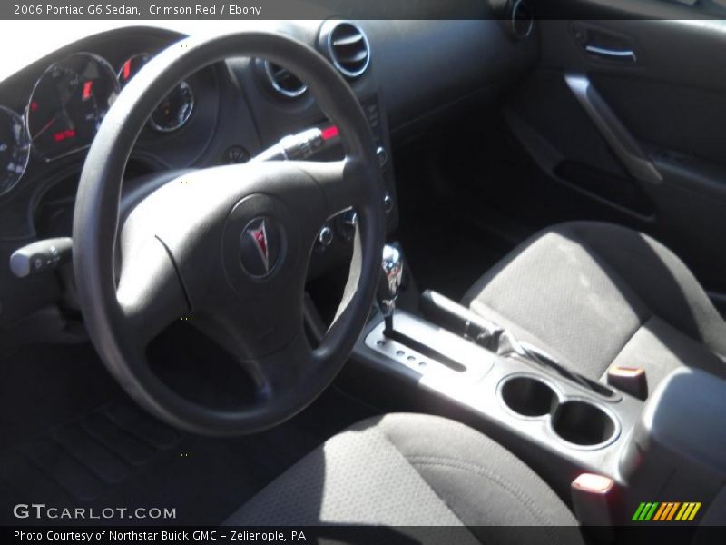 Crimson Red / Ebony 2006 Pontiac G6 Sedan