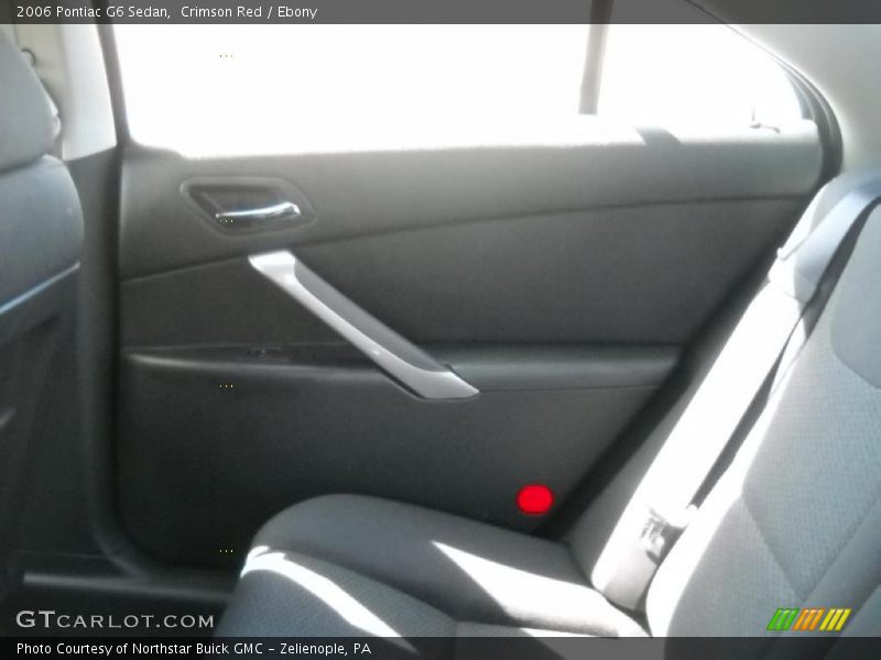 Crimson Red / Ebony 2006 Pontiac G6 Sedan