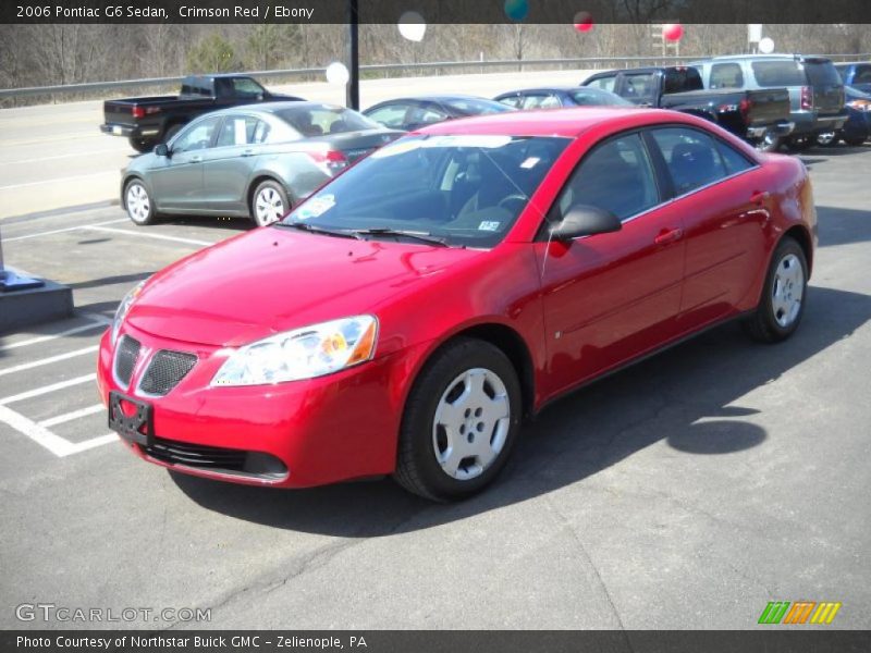 Crimson Red / Ebony 2006 Pontiac G6 Sedan