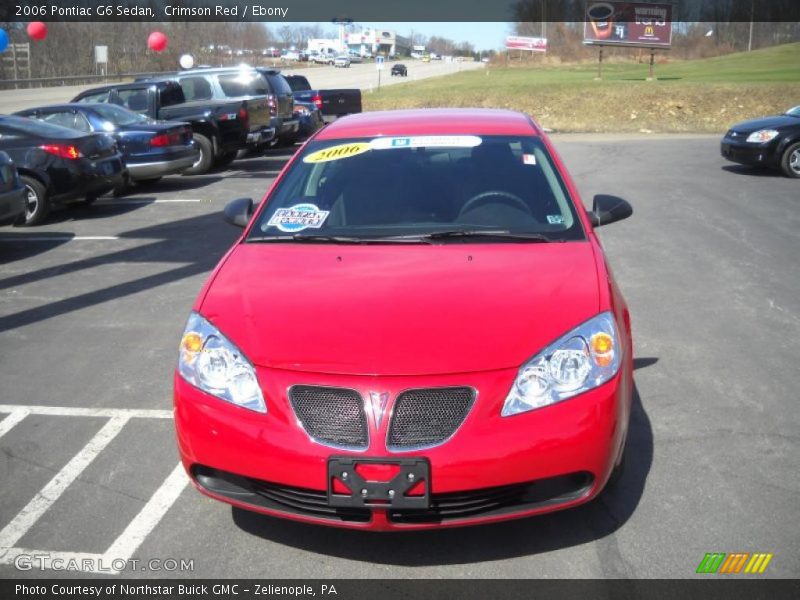 Crimson Red / Ebony 2006 Pontiac G6 Sedan