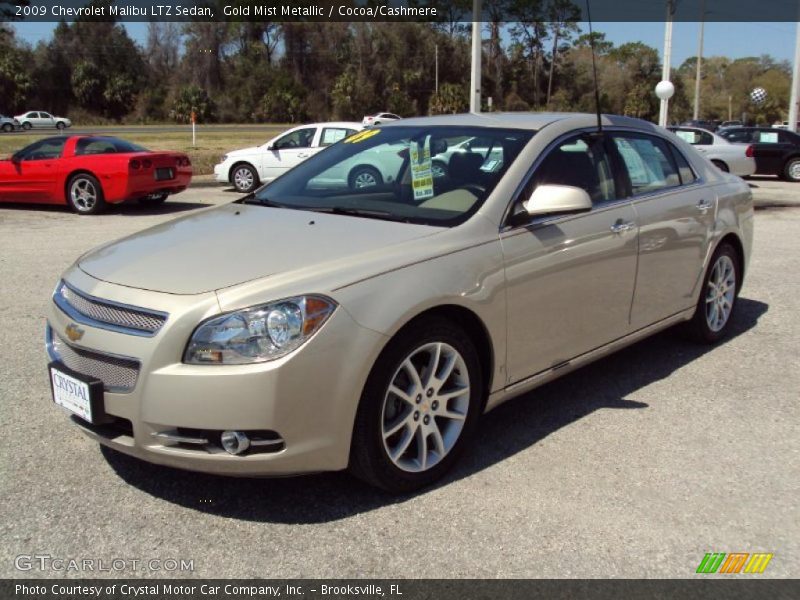 Gold Mist Metallic / Cocoa/Cashmere 2009 Chevrolet Malibu LTZ Sedan