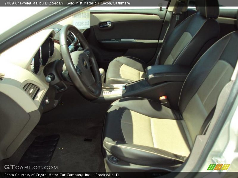 Gold Mist Metallic / Cocoa/Cashmere 2009 Chevrolet Malibu LTZ Sedan