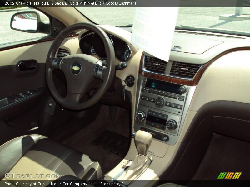 Gold Mist Metallic / Cocoa/Cashmere 2009 Chevrolet Malibu LTZ Sedan