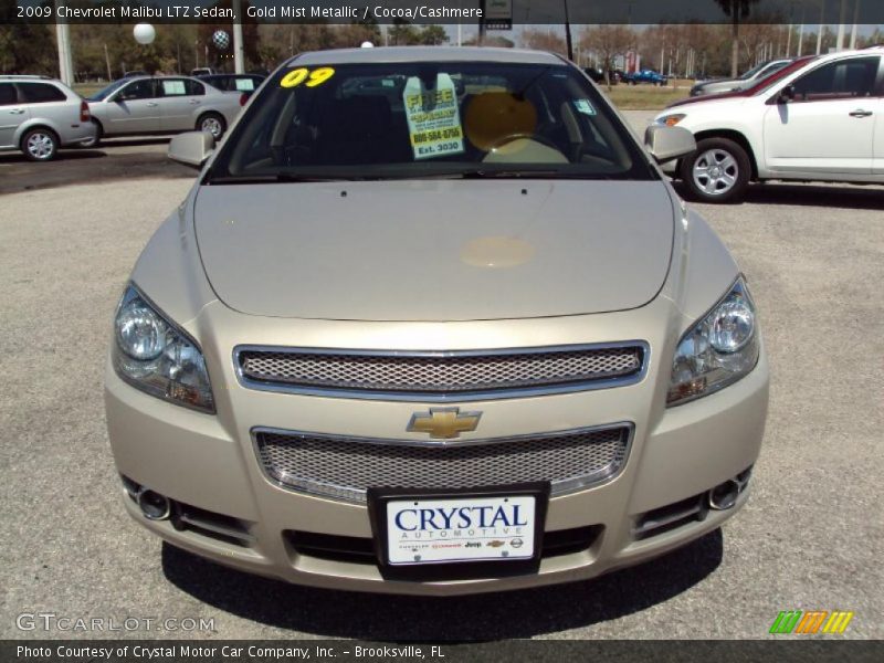Gold Mist Metallic / Cocoa/Cashmere 2009 Chevrolet Malibu LTZ Sedan