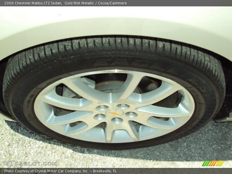 Gold Mist Metallic / Cocoa/Cashmere 2009 Chevrolet Malibu LTZ Sedan