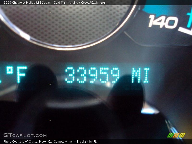 Gold Mist Metallic / Cocoa/Cashmere 2009 Chevrolet Malibu LTZ Sedan