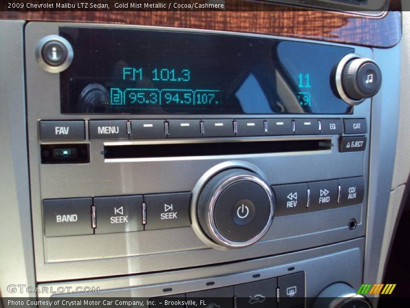Gold Mist Metallic / Cocoa/Cashmere 2009 Chevrolet Malibu LTZ Sedan