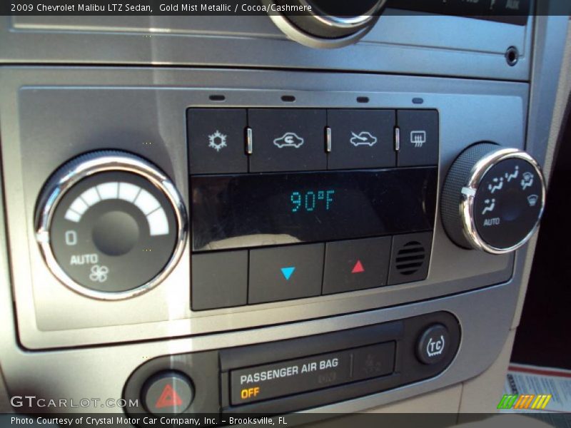 Gold Mist Metallic / Cocoa/Cashmere 2009 Chevrolet Malibu LTZ Sedan