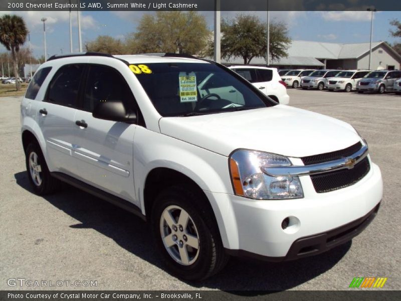 Summit White / Light Cashmere 2008 Chevrolet Equinox LS AWD