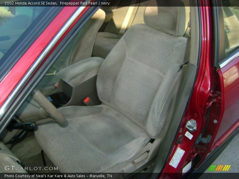 Firepepper Red Pearl / Ivory 2002 Honda Accord SE Sedan