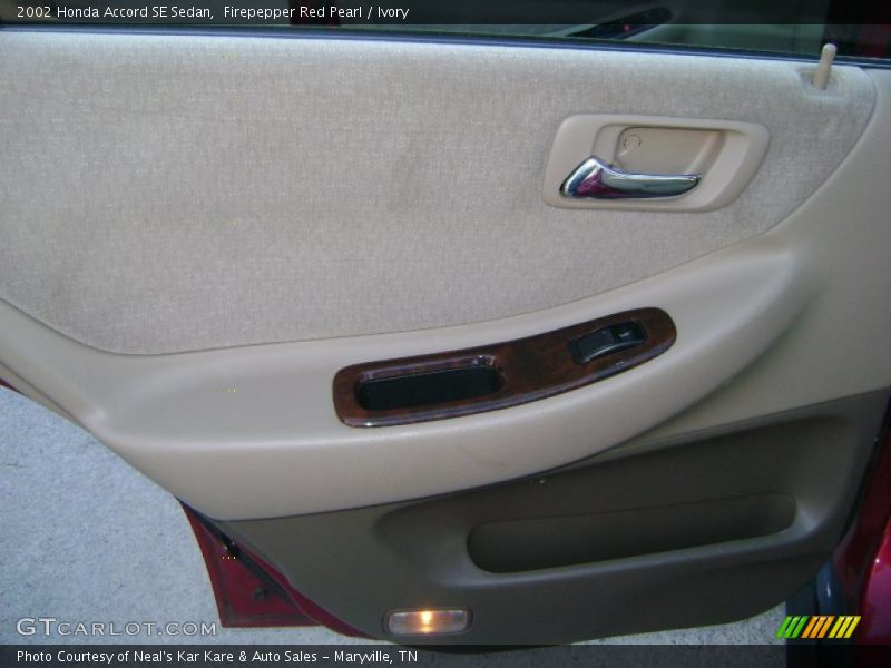 Firepepper Red Pearl / Ivory 2002 Honda Accord SE Sedan