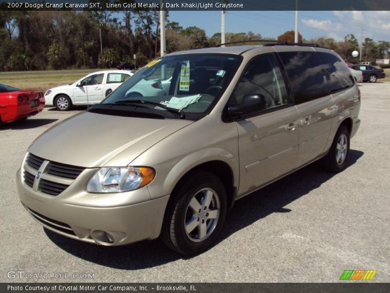 Linen Gold Metallic / Dark Khaki/Light Graystone 2007 Dodge Grand Caravan SXT