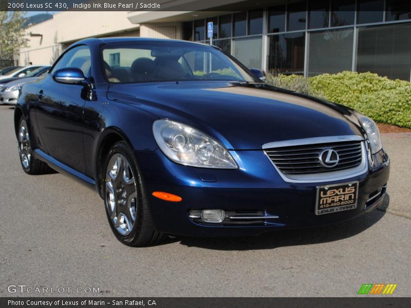 Indigo Ink Blue Pearl / Saddle 2006 Lexus SC 430