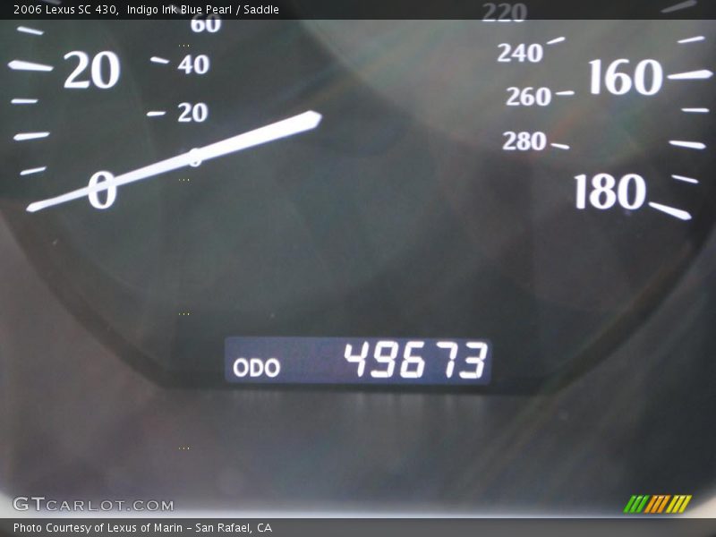 Indigo Ink Blue Pearl / Saddle 2006 Lexus SC 430