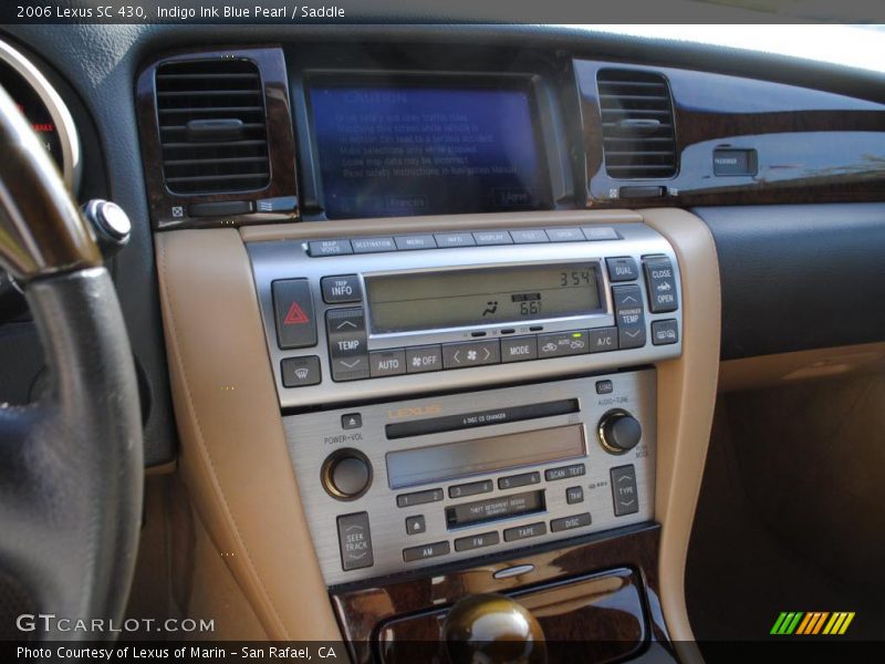 Indigo Ink Blue Pearl / Saddle 2006 Lexus SC 430