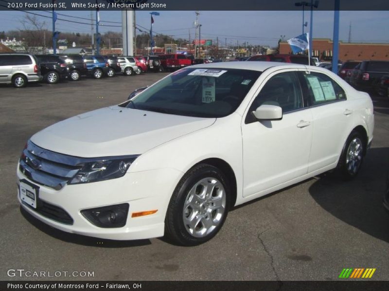 White Suede / Medium Light Stone 2010 Ford Fusion SE