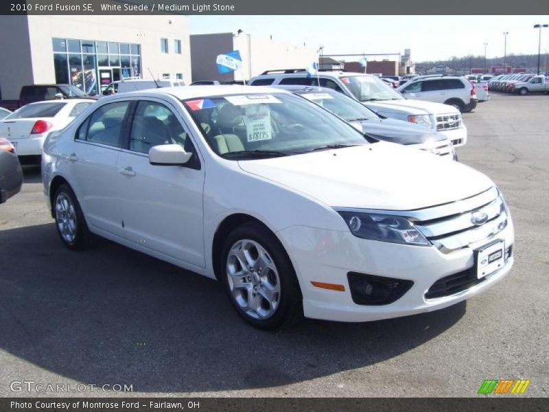 White Suede / Medium Light Stone 2010 Ford Fusion SE