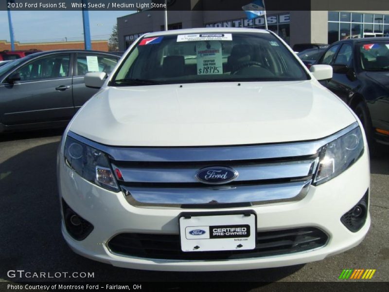 White Suede / Medium Light Stone 2010 Ford Fusion SE