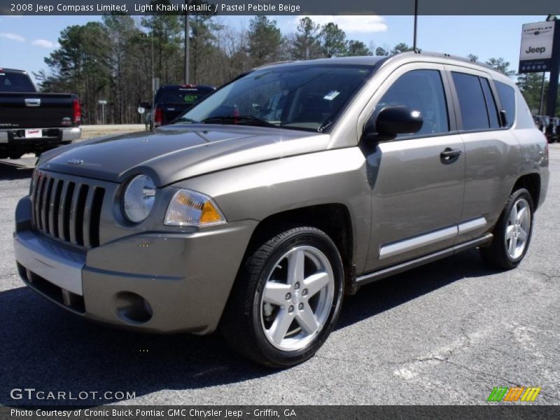 Light Khaki Metallic / Pastel Pebble Beige 2008 Jeep Compass Limited