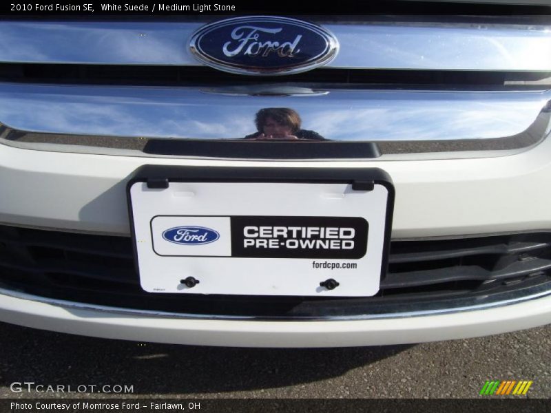 White Suede / Medium Light Stone 2010 Ford Fusion SE
