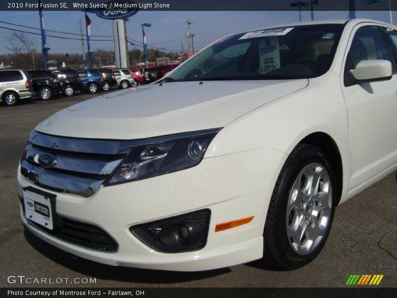 White Suede / Medium Light Stone 2010 Ford Fusion SE
