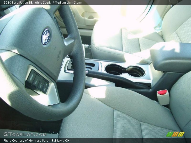 White Suede / Medium Light Stone 2010 Ford Fusion SE