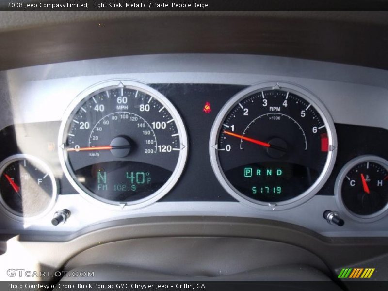 Light Khaki Metallic / Pastel Pebble Beige 2008 Jeep Compass Limited