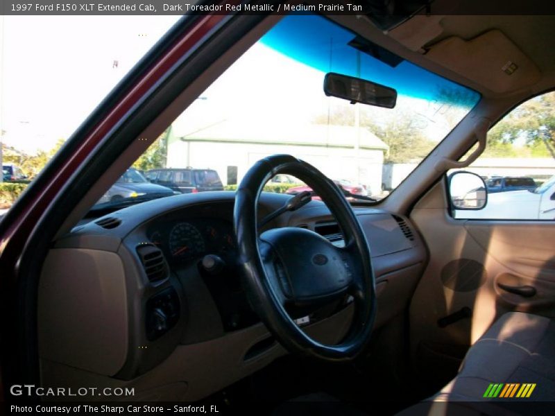 Dark Toreador Red Metallic / Medium Prairie Tan 1997 Ford F150 XLT Extended Cab