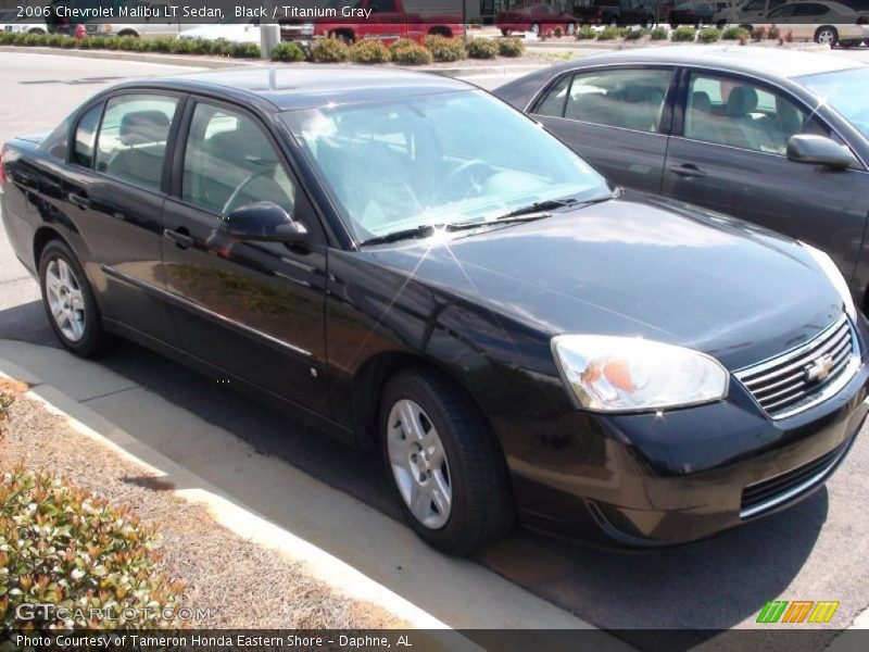 Black / Titanium Gray 2006 Chevrolet Malibu LT Sedan