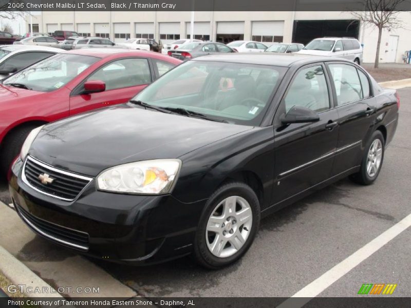 Black / Titanium Gray 2006 Chevrolet Malibu LT Sedan