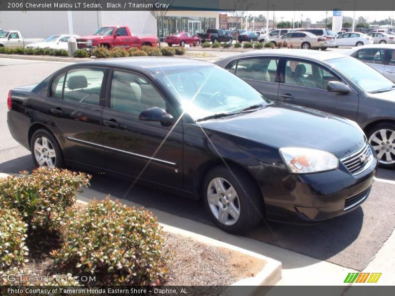 Black / Titanium Gray 2006 Chevrolet Malibu LT Sedan