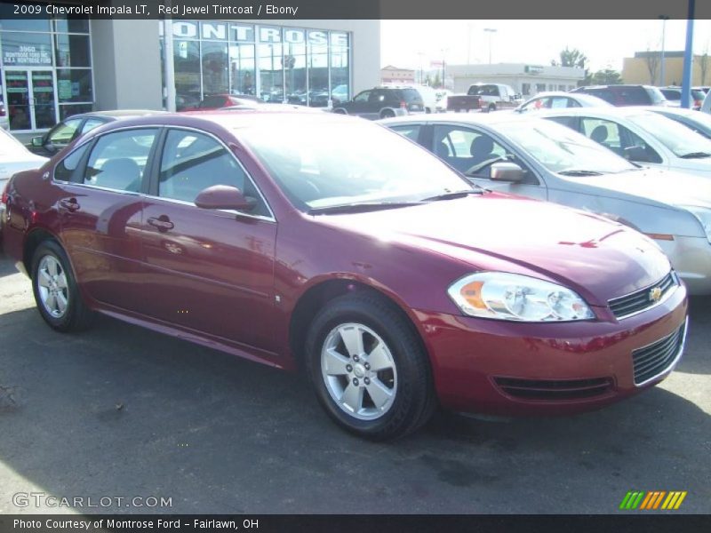 Red Jewel Tintcoat / Ebony 2009 Chevrolet Impala LT