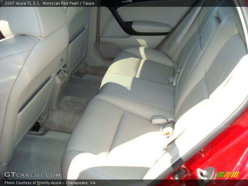 Moroccan Red Pearl / Taupe 2007 Acura TL 3.2