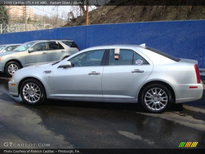 Radiant Silver / Ebony 2009 Cadillac STS 4 V6 AWD