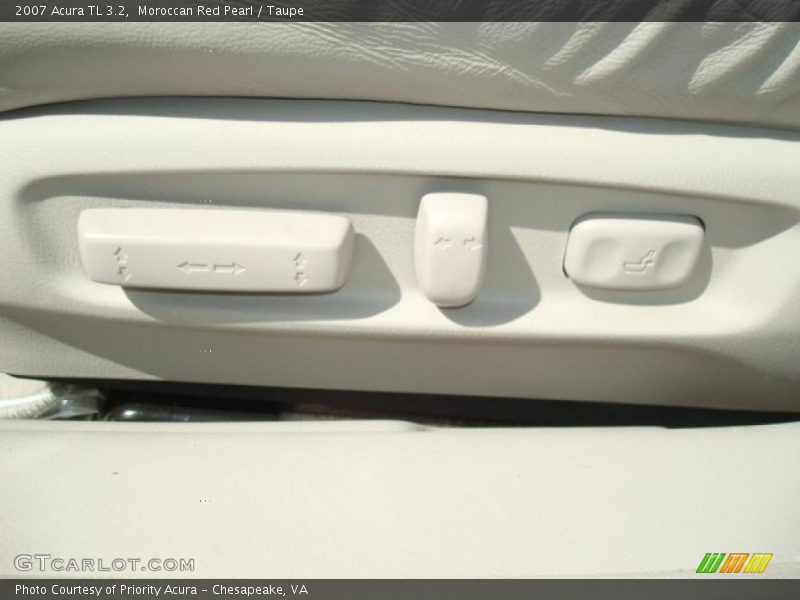 Moroccan Red Pearl / Taupe 2007 Acura TL 3.2